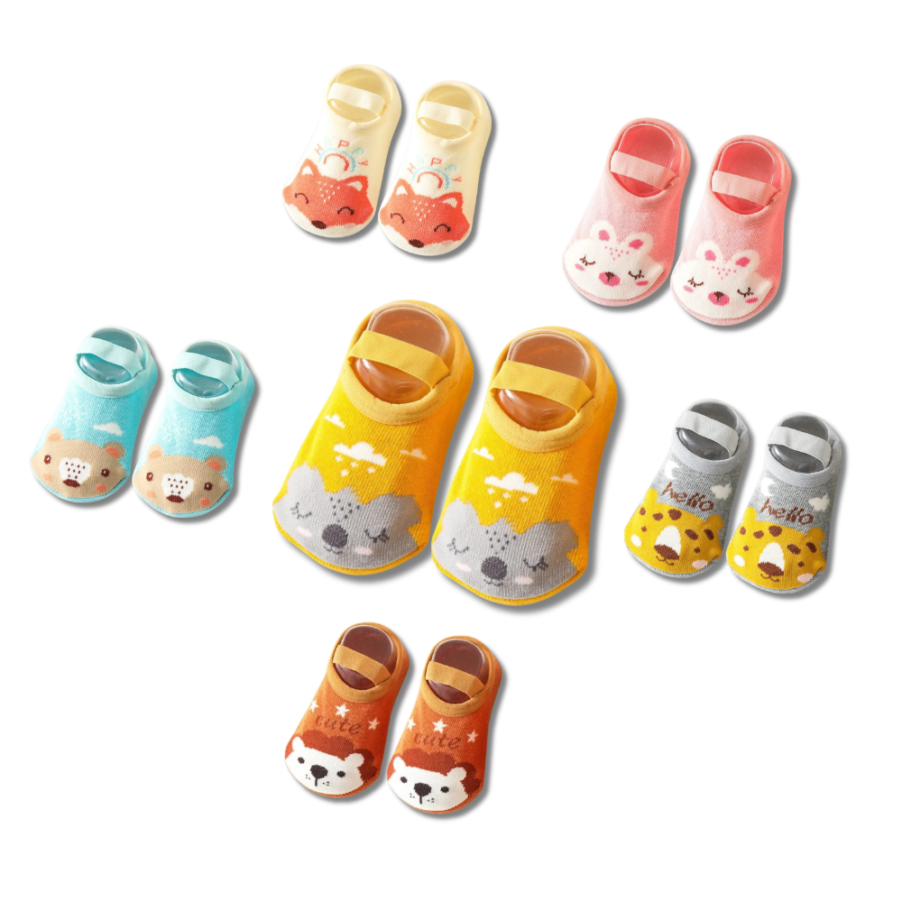 SunnyToes Cartoon Baby Socks