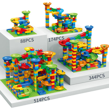 Building Block Marble Run