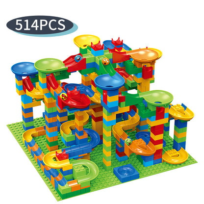 Building Block Marble Run